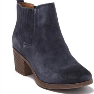 Denim Blue Suede Bootie